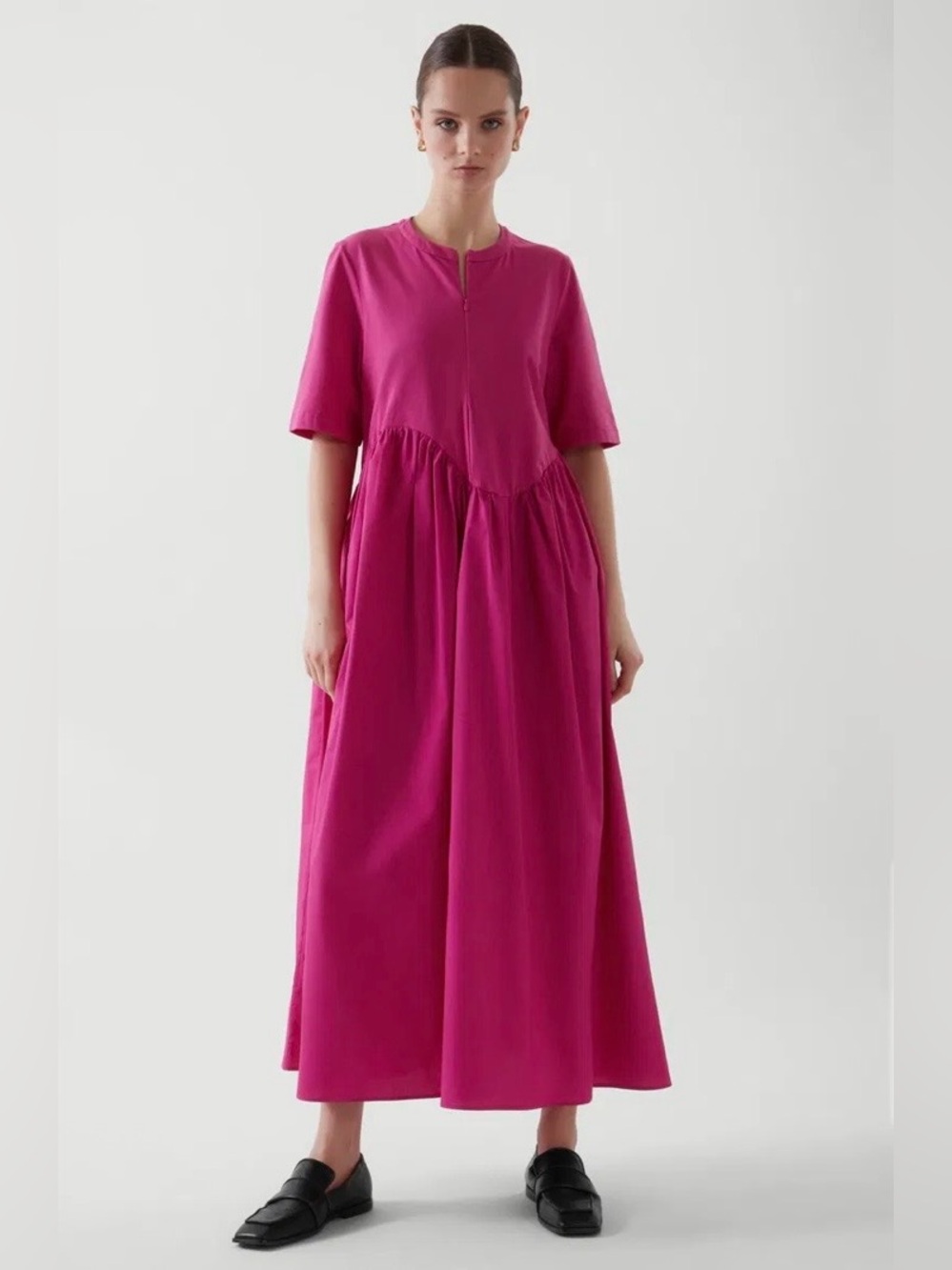 COS Women’s Pink Asymmetrical Waist Maxi Dress Size Small NWOT